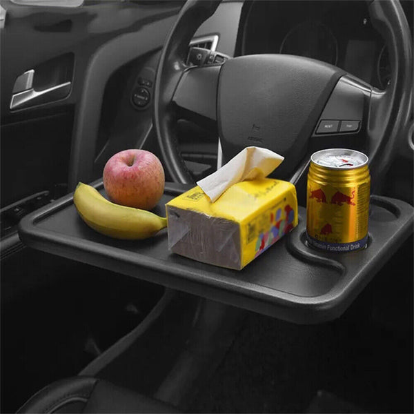 Car Steering Wheel Tray Laptop Table Mount Eating Food Stand Desk Drink Holder A