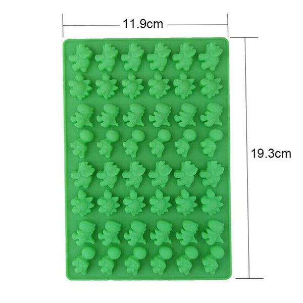 48Dinosaur Silicone Gummy Chocolate Baking Mold Ice Cube Tray Jelly Candy Mould