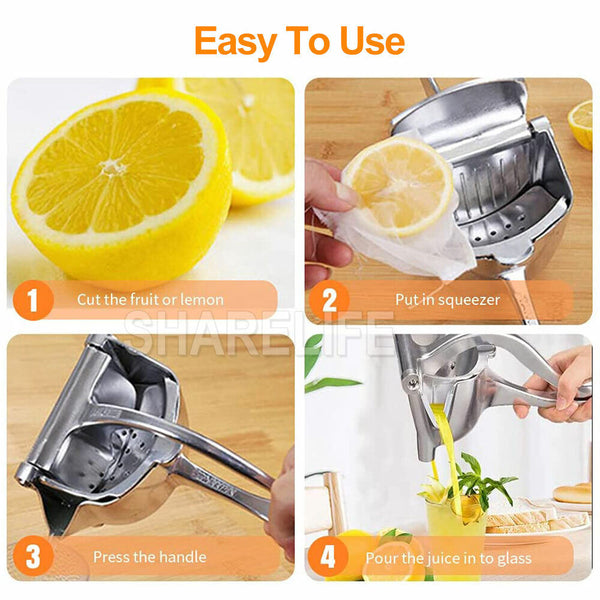 Hand Held Manual Fruit Juicer Squeezer Juice Lemon Citrus Extractor Press Tool