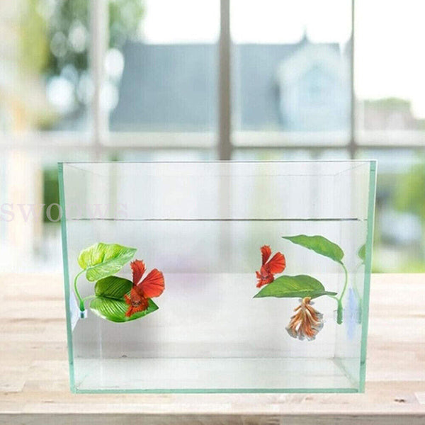 Artificial Plant Leaf Betta Hammock Fish Rest Bed Tropical Aquarium Decor