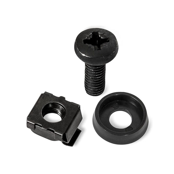Black BULK Cage Nuts, Washers and Screws for Server Shelf Cabinets Rack Mount AU