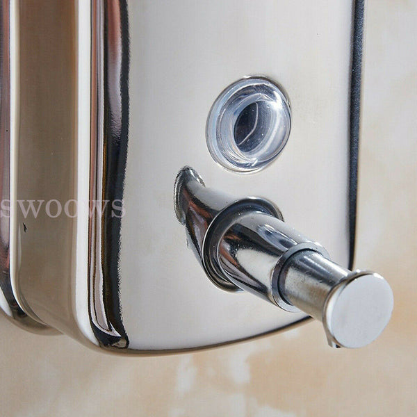 STAINLESS STEEL COMMERCIAL GRADE POLISHED LOTION SOAP DISPENSER 500/800/1000ML