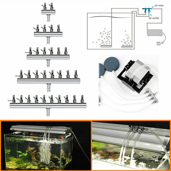 Air Flow Distributors Controller Valves for Aquarium Fish Tank Pond Pump Hose