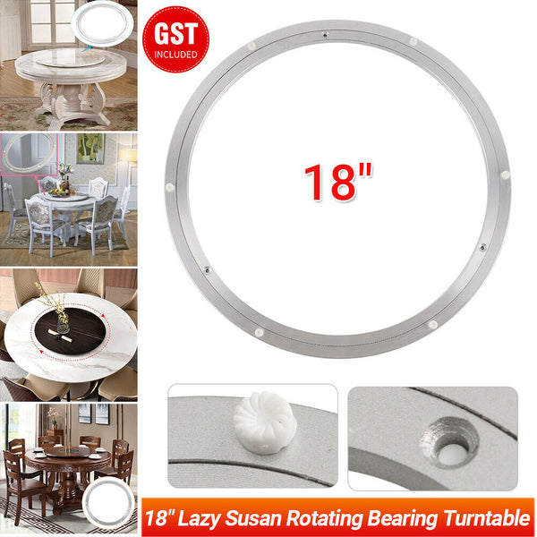 18" Heavy Duty Aluminium Lazy Susan Rotating Bearing Turntable Round Swivel Tool