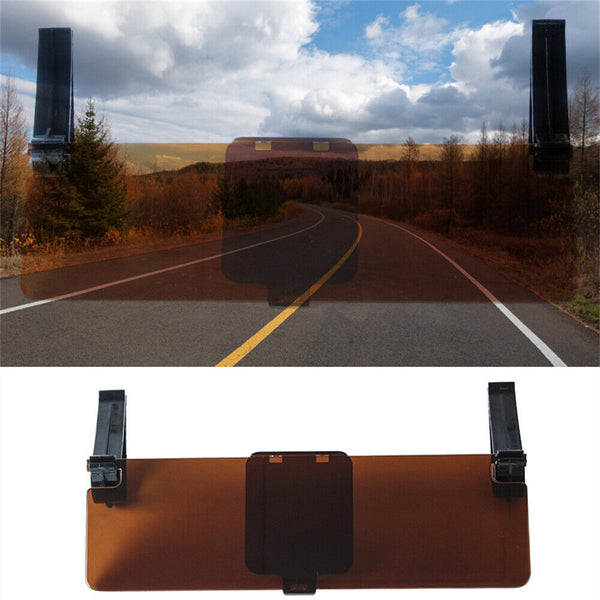 Car Sun Visor Extender Clip On Anti Glare Night Day Dazzle Drive Safety Sunshade