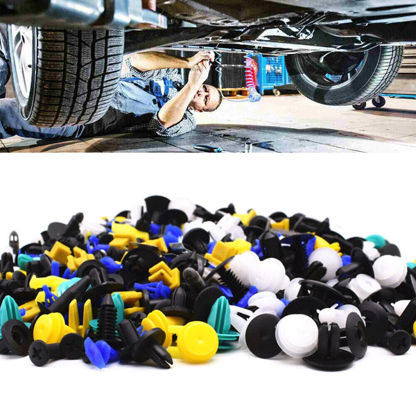 500x Car Clips Mixed Clip Fastener Kit Door Panel Automotive Body Plastic Rivets