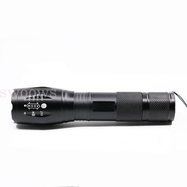 XML-T6 Tactical Flashlight Torch Super Bright Camping LED Torch Zoomable