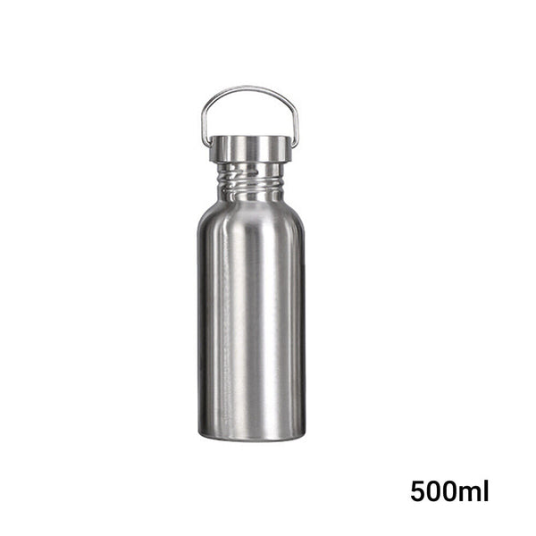 Stainless Steel Water Bottle Motivational Sports Drink Cup Flask 500/750/1000ml