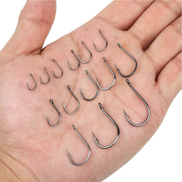 100-600x Octopus Beak Suicide Fishing Hooks Chemically Sharpened Tackle 3-12#