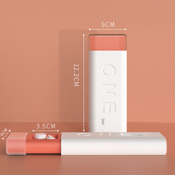 1-3x Mini Daily Medicine Tablet Case Dispenser Container Pill Box Organizer