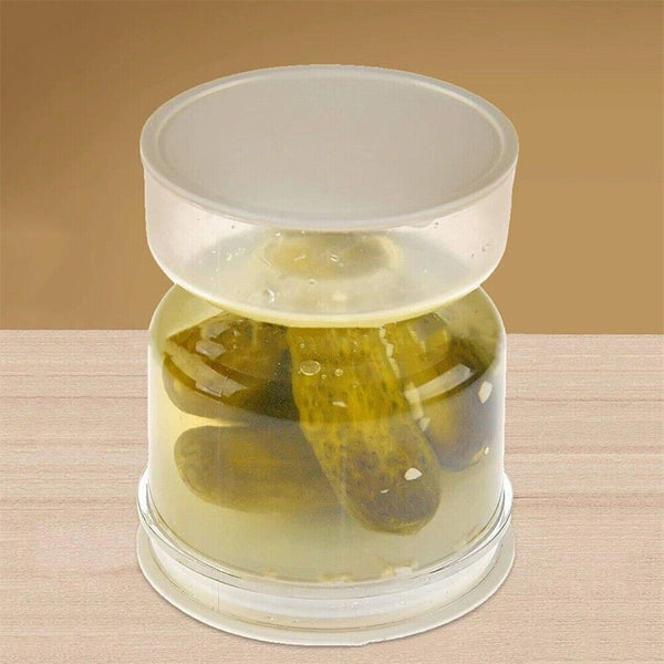 Pickle Jar Hourglass Can Dry Wet Separate Flip Airtight Food Storage Container