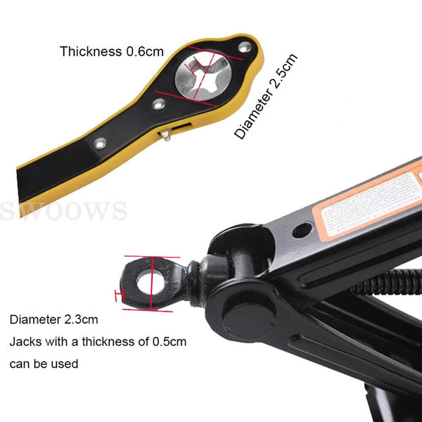 Car Labor-Saving Jack Ratchet Wrench Wheel Hand Crank Cross Wrench Repair Tool