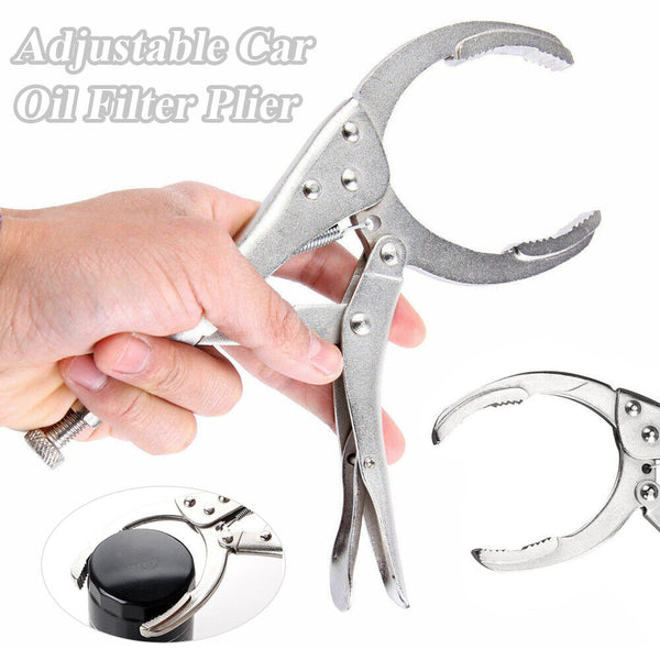 UP3x 10"Adjustable Car Oil Filter Plier Wrench Plier Spanner Removal Tool Filter