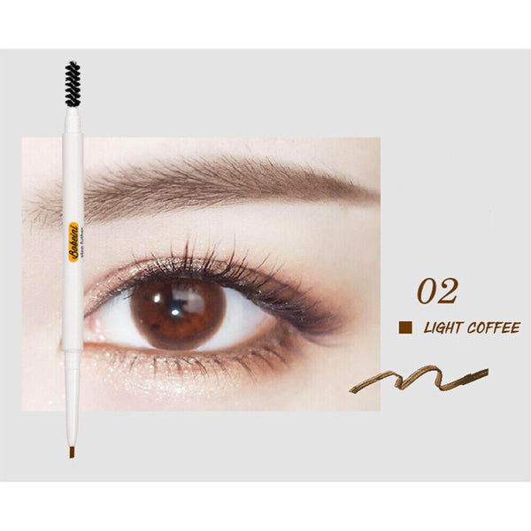 Slim Eyebrow Pencil Waterproof Eye Brow Eyeliner Pen With Brush Cosmetic Makeup