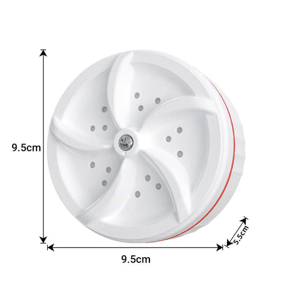 3in1 Washing Machine Portable Personal Rotating Ultrasonic Turbine Washer USB AU