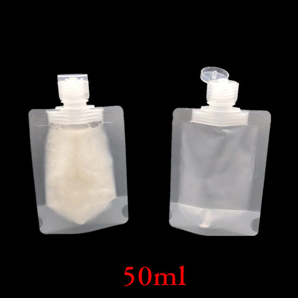 5-20PCS Travel Packing Bottle Portable Make Up Lotion Liquid Shampoo Empty Bag