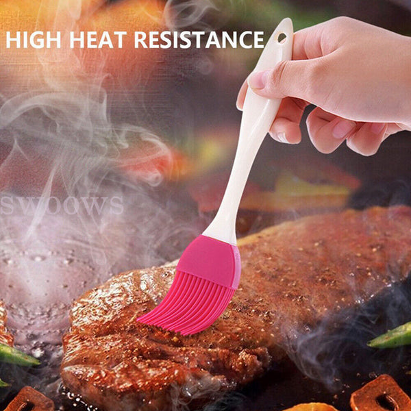 4pcs Silicone Butter Bread Basting Brush BBQ Baking Brush Kitchen Cooking