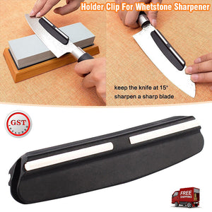 Kitchen Knife Sharpener Ceramic Angle Guide Holder Clip For Whetstone Sharpener