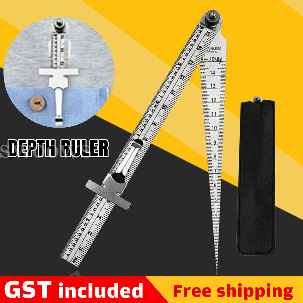 Steel Measuring Tool Taper Welding Gauge GapGauge Depth Ruler Tapered Ruler