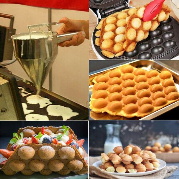 Stainless Steel Donut Cupcake Waffle Batter Funnel Pancake Dispenser Baking Tool