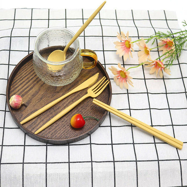 Portable Reusable Spoon Fork Travel Chopsticks Straw Box Tableware Cutlery Set