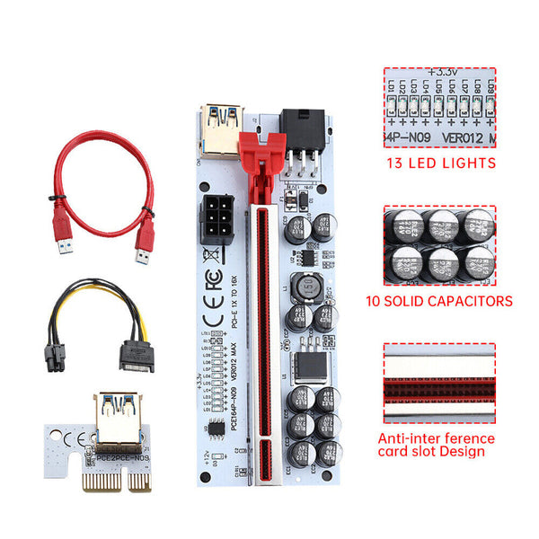 VER012 MAX PCI-E Riser Gpu Mining Rig VER012MAX Cable