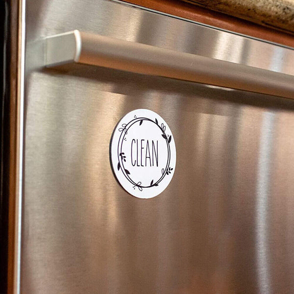 New Design Dishwasher Magnet Clean Dirty Sign Double Sided MagnetIndicator