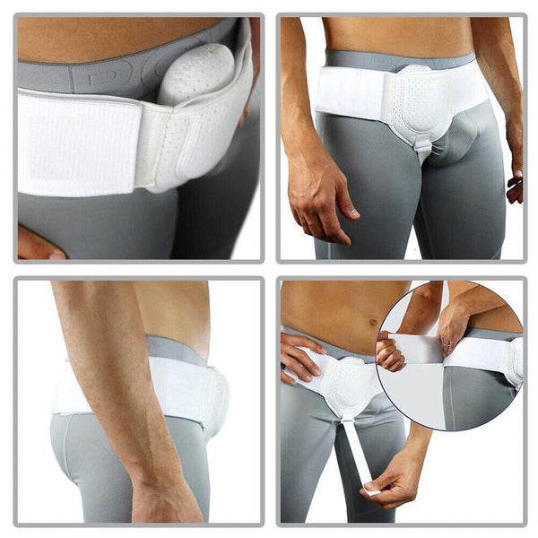 Men Hernia Support Belt Sports Inguinal Groin Hernia Pain Relief Truss Brace AU