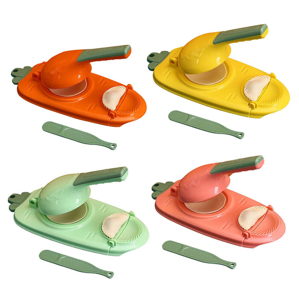 1-4 2IN1 Manual Dumpling Maker Dumpling Skin Press Dough Presser Mold With Spoon