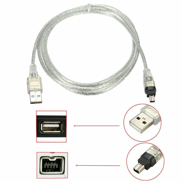 USB Data Cable FireWire IEEE 1394 for Mini DV MiniDV HDV Camcorder to Edit PC AU