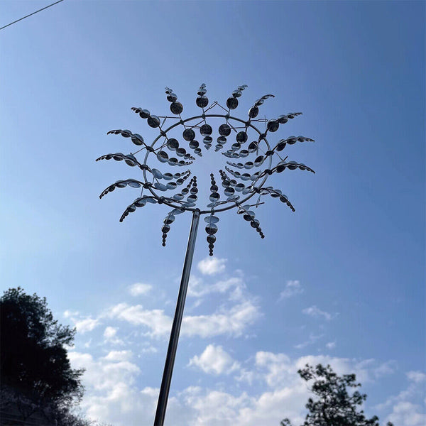 Unique and Magical Metal Windmill Kinetic Metal Wind Spinners Garden Decoration