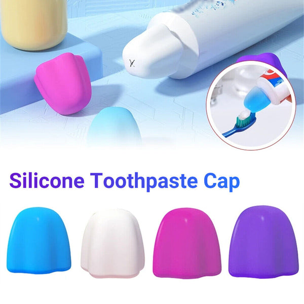 5/10x Silicone Toothpaste Cap Self-sealing Squeezer Toothpaste Pump Dispenser