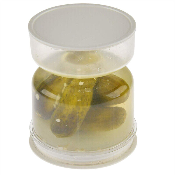 Pickle Jar Hourglass Can Dry Wet Separate Flip Airtight Food Storage Container