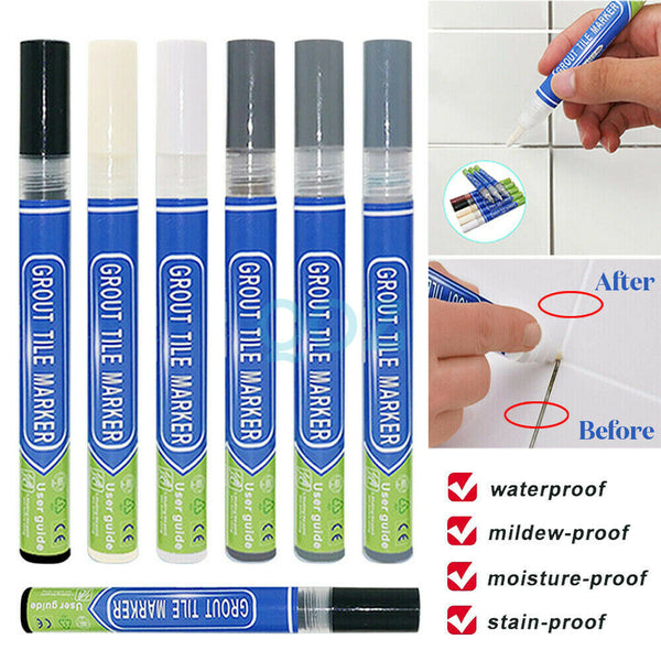 Tile Repair Pen Wall Gap Refill Grout Refresher Marker Bathroom Waterproof AU