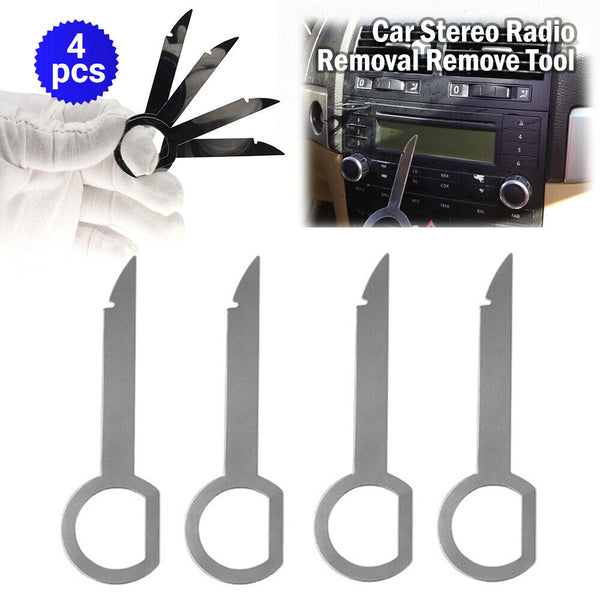 4 pcs Car Stereo Radio Removal Remove Tool 4 Keys For Audi For Mercedes-Benz VW