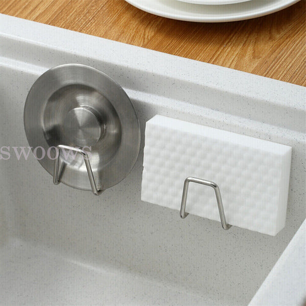 4PCS sponge holder Soap Hook Sinks Suction Holder Kitchen Dish Sink Rack