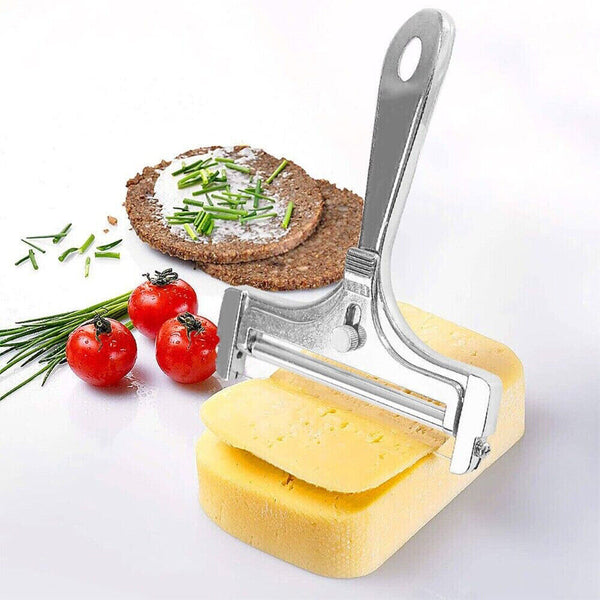 2x Adjustable Cheese Slicer Stainless Steel Wire Cheese Cutter Kitchen Cooking