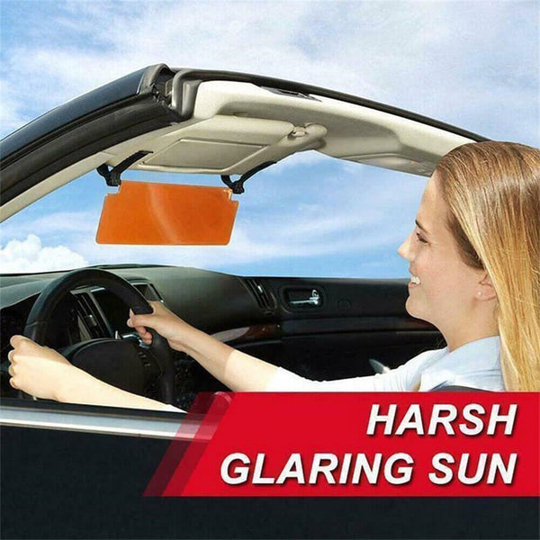 Car Sun Visor Extender Clip On Anti Glare Night Day Dazzle Drive Safety Sunshade