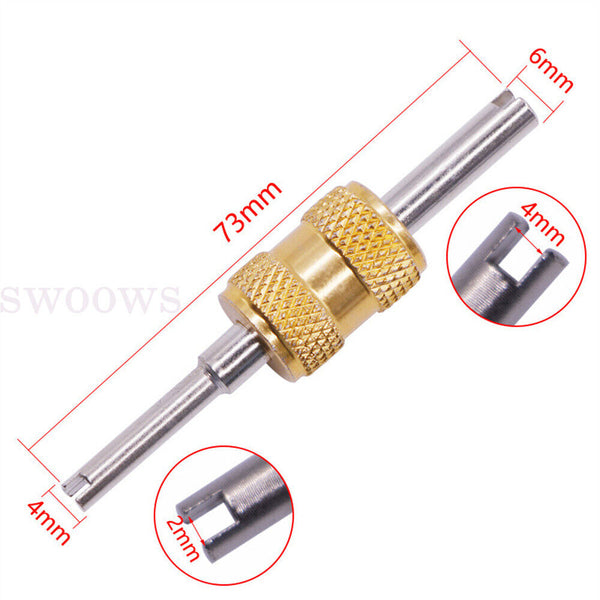 Car Truck Bike Valve Stem Core Remover Tire Repair Install Tool Screwdriver