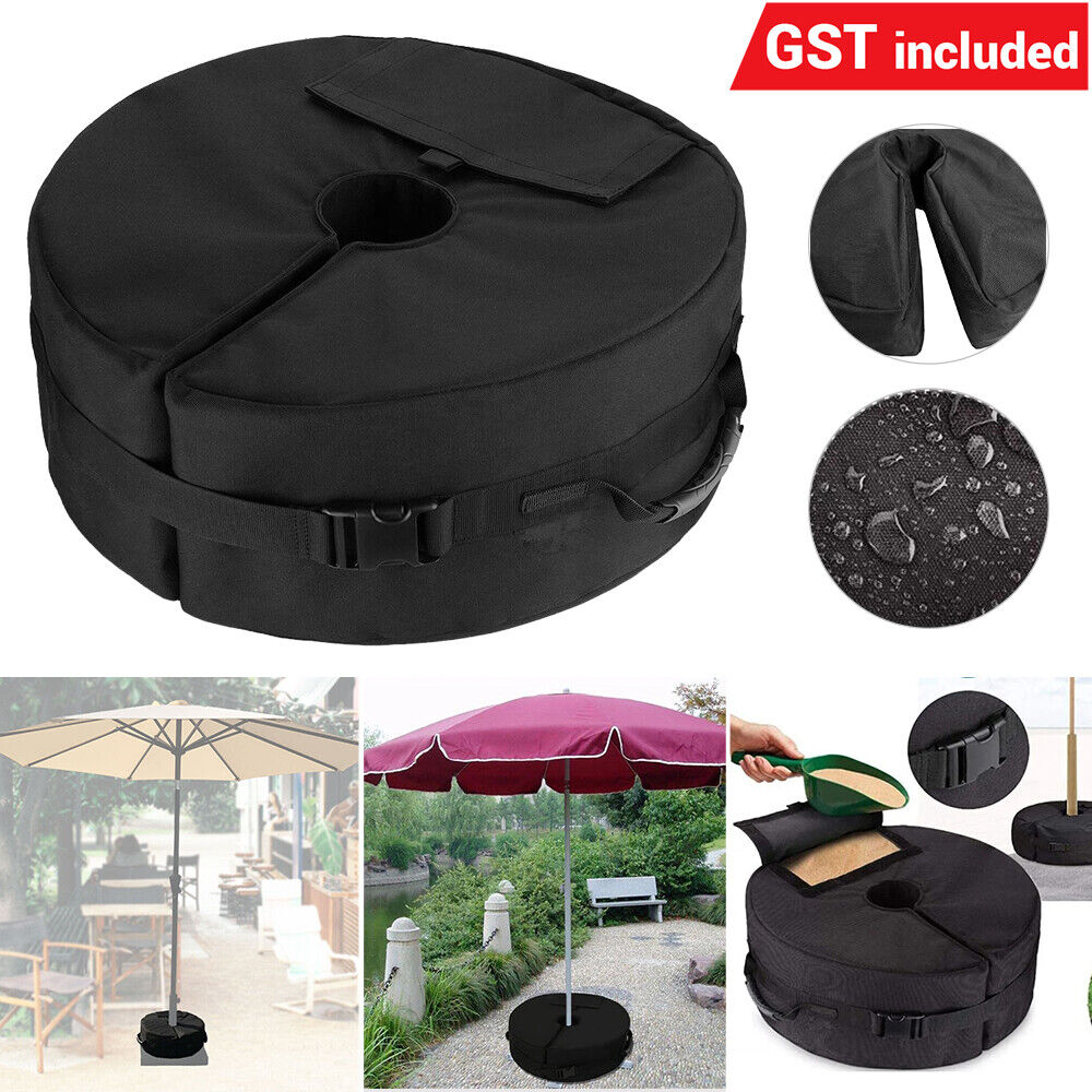 Umbrella Weight Sand Bag Base Stand Holder Outdoor Parasol Patio Beach Garden