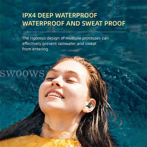 Wireless Earbuds Headphones Waterproof Noise Cancelling Headsets for Bluetooth