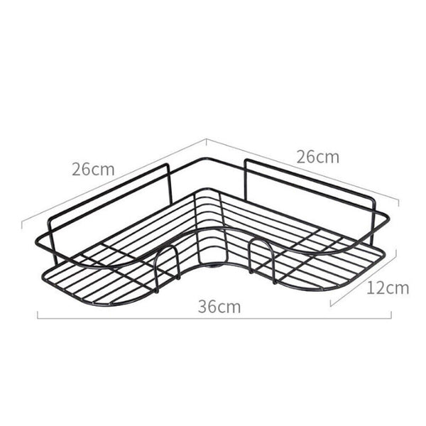 Stainless Steel Shower Caddy Corner Storage Shelf Holder Rack Organiser Bathroom