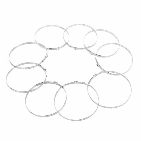 12X Adjustable CV Boot Joint Clamp Stainless Steel Clamps Clips 2 Size Universal