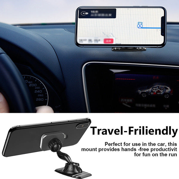 Universal 360d Magnetic Car Phone Mount Holder Dashboard Windshield Mobile Phone