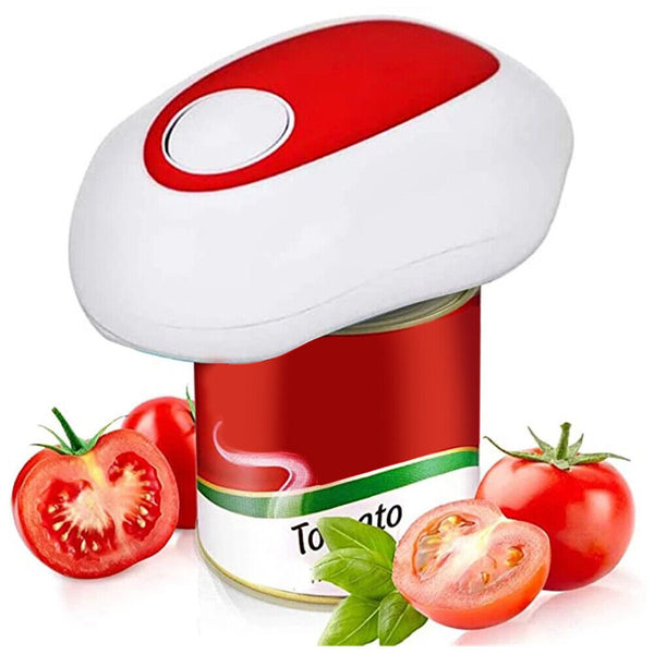 Can Opener Electric Automatic Bottle Lid Jar One Touch Smooth Felt Kitchen Tin