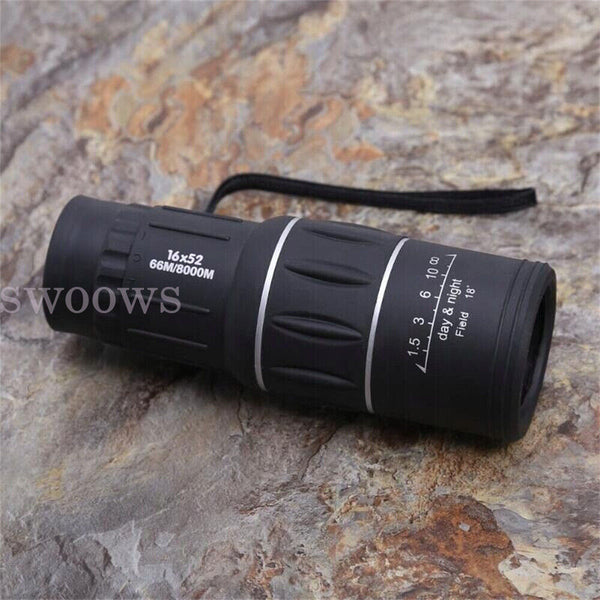 Super High Power 16x52 Portable HD Monocular Telescope Single Binoculars Outdoor