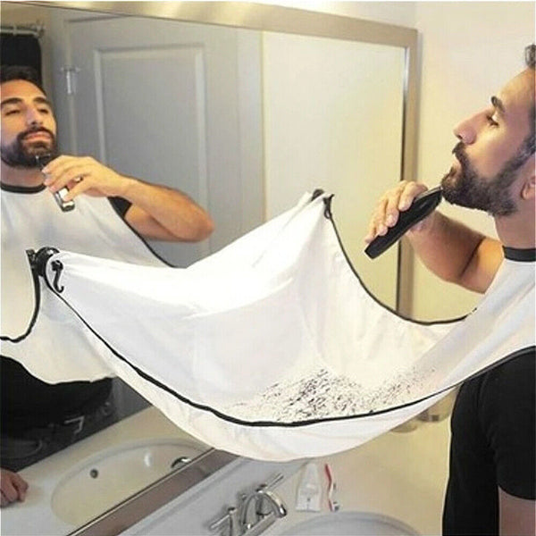 Facial Hair Beard Shave Apron Cape Shaving Bib Whisker Trimming Catcher