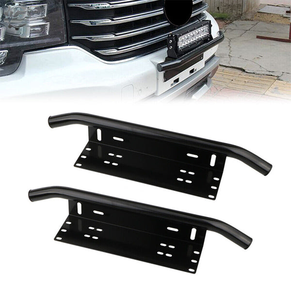 Number Plate Frame Holder Bull Bar Bumper Mount Light LED Bracket License NEW AU