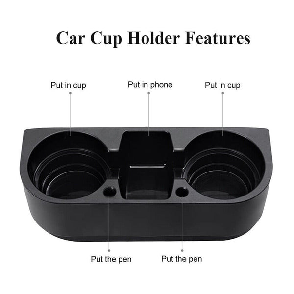 Car Seat Travel Coffee Bottle Water Stand Drink Cup Holder Food Cleanse Storage