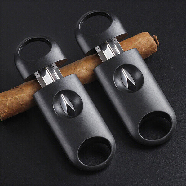 V-Cut Cigar Cutter Stainless Steel Blade Clipper Scissors Tobacco Tool AU